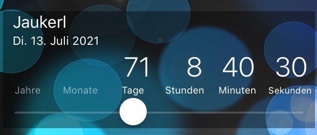 Ahhh. Spätestens in 71 Tagen bin ich laut <a href="/sebastiankurz/">Sebastian Kurz</a> geimpft. #jaukerlgarantie #100tage #Impfen #countdown