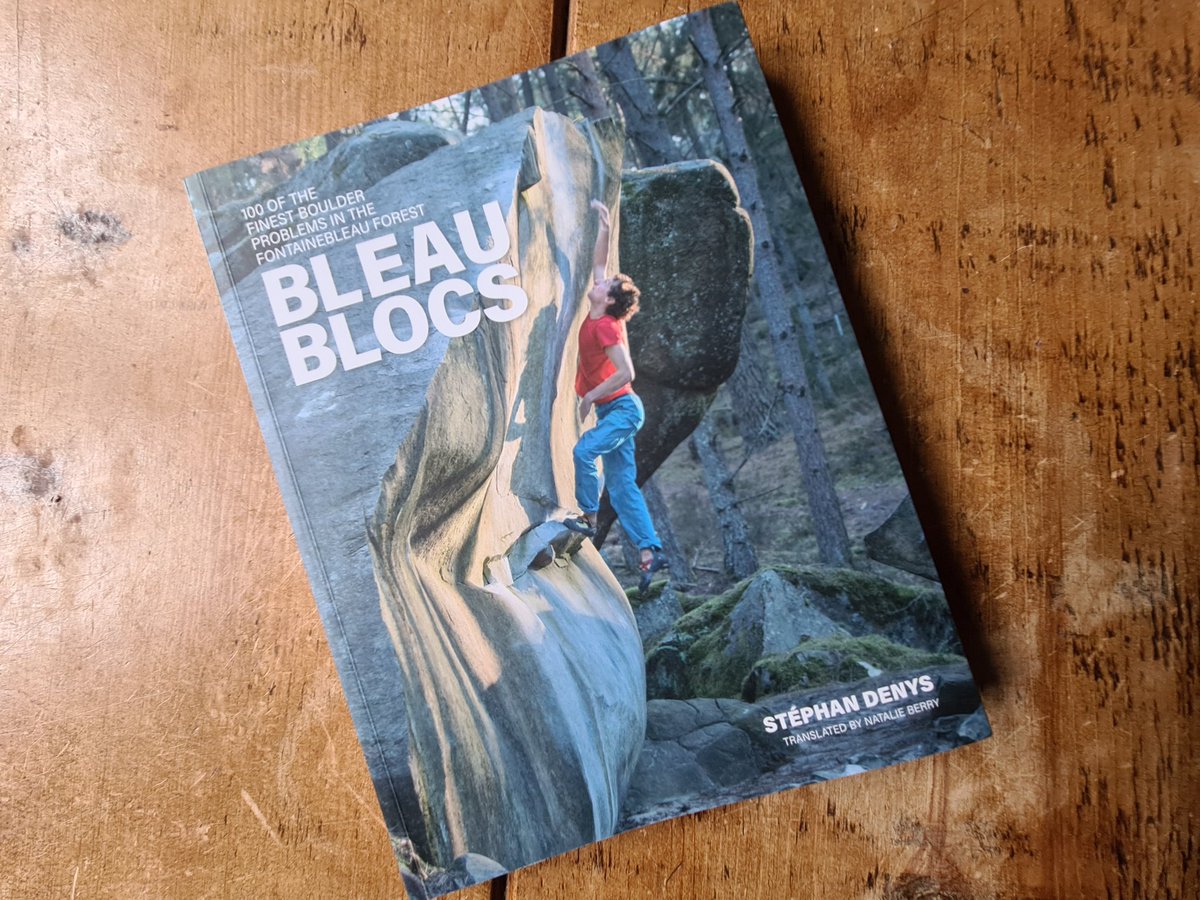 Great to finally see my English translation of Bleau Blocs, a guide to 100 of the finest boulder problems in the Fontainebleau Forest, in a tangible form. An inspiring coffee table book by Stéphan Denys to peruse while we can't travel to Font...@livresmontblanc <a href="/VertebratePub/">VertebratePublishing</a>