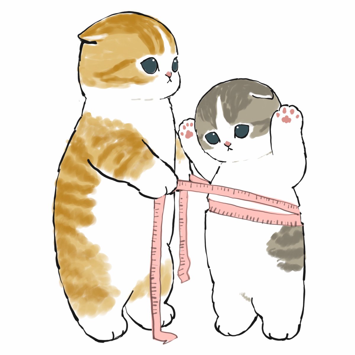 「【定期】
メタボ検診 」|ぢゅの🐈のイラスト