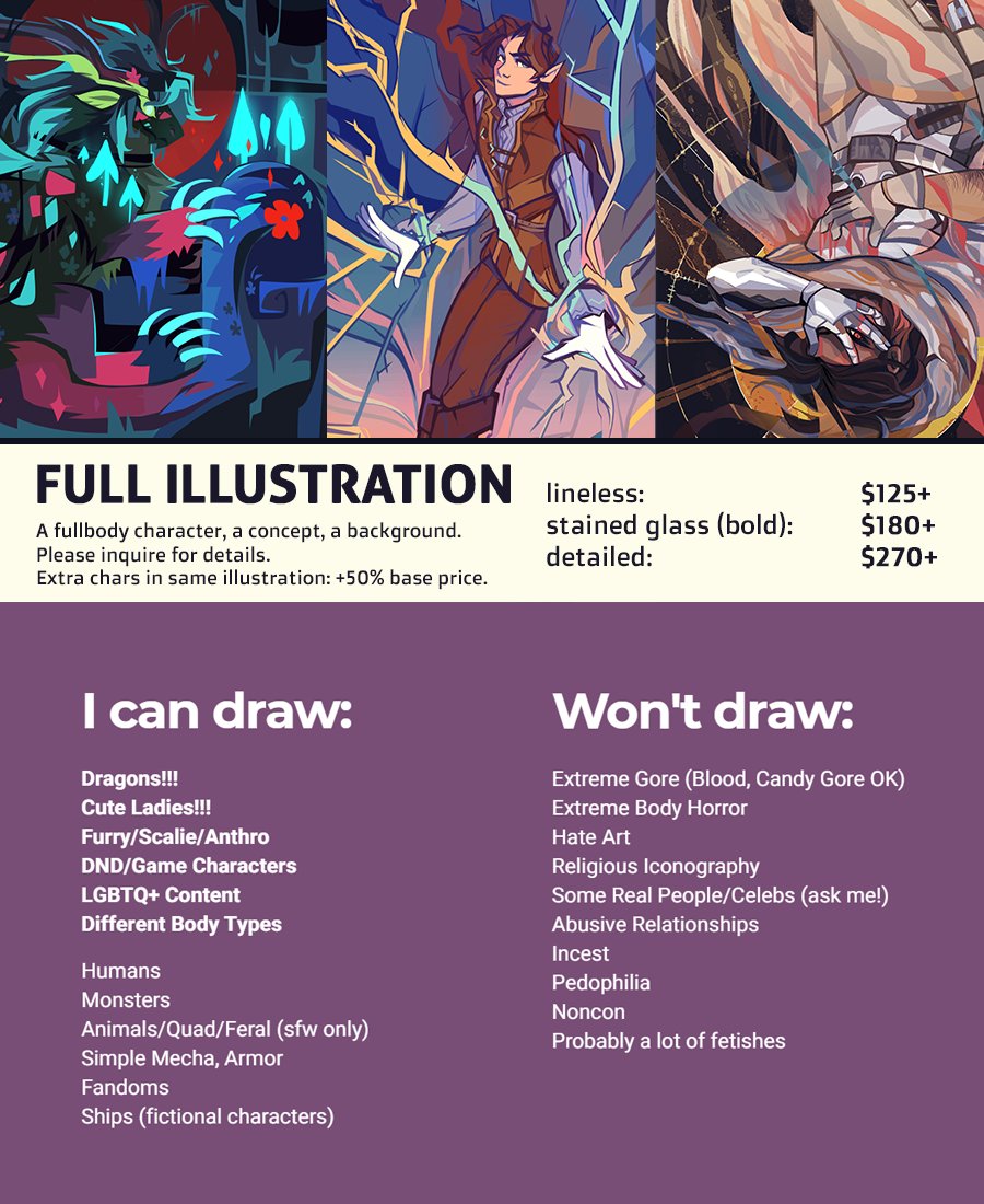 [ #artph ] Commissions are open again! Some prices updated, do check the info~

INFO:
https://t.co/lLvAQw5Dzt
SLOTS/QUEUE:
https://t.co/kHOQOZPuji

PAYPAL or 🇵🇭 BPI/GCash!
CONTACT: 7clubsart (at) gmail 
