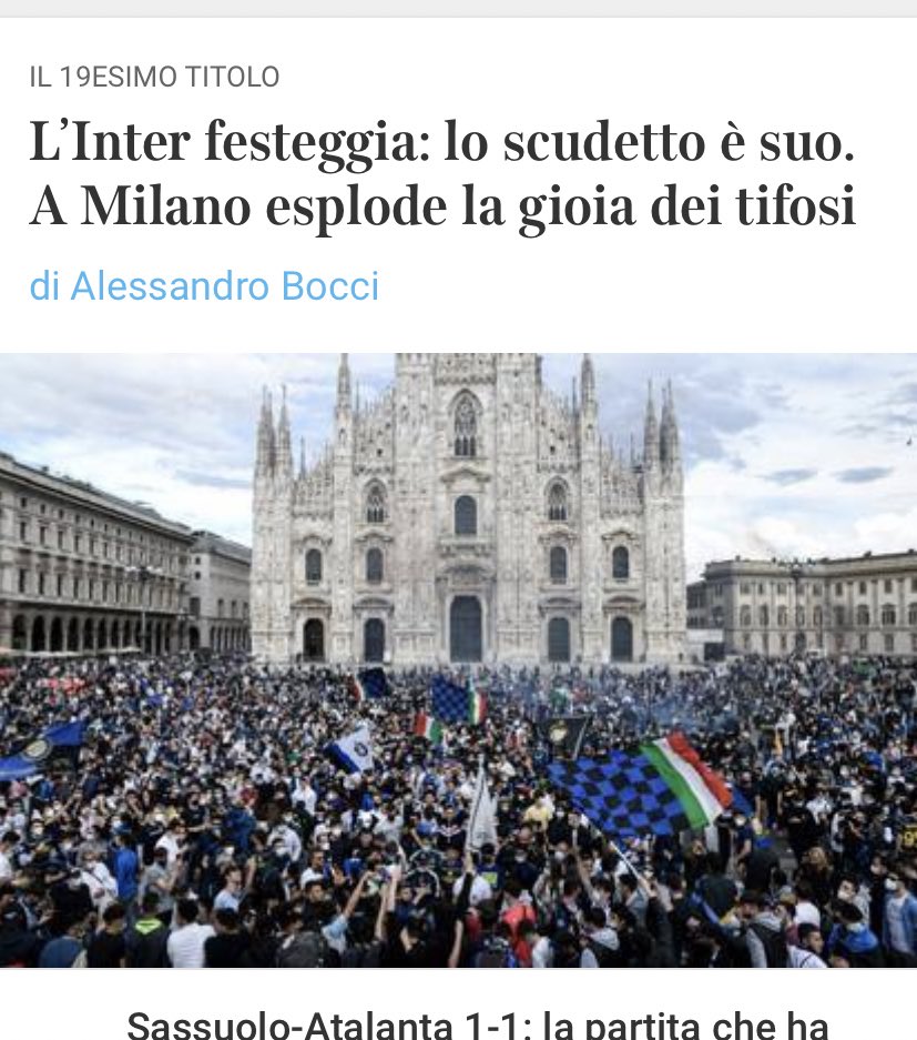 davcarretta's tweet image. Congratulazioni all’Inter (e soprattutto a Lukaku). 

Milano e la Lombardia saranno un bel test a dimensioni reali nelle prossime due settimane. 

In caso, per favore, non si dica che è colpa della scuola.