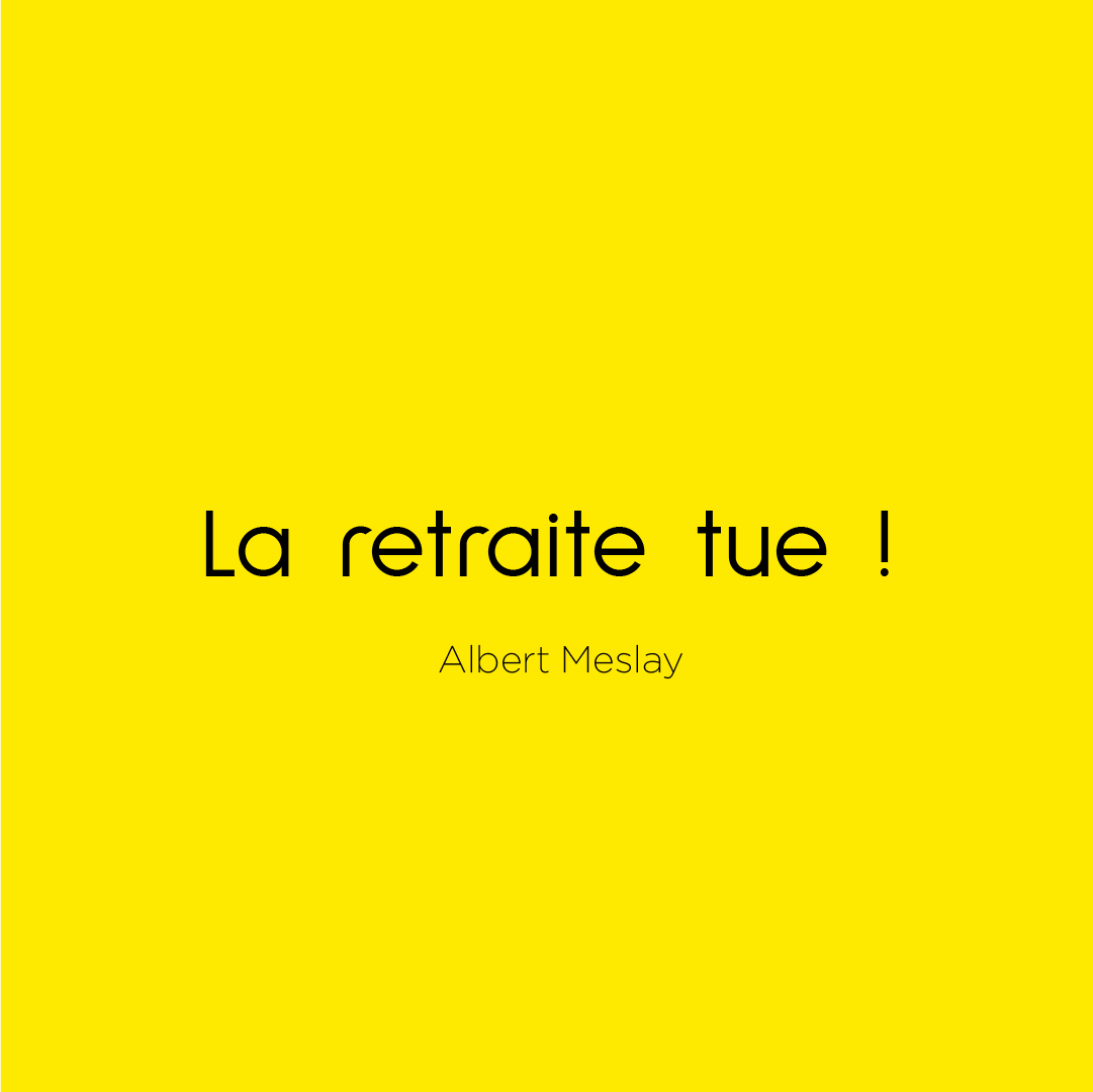 "La retraite tue!" Et oui mes fidèles amis, chers lecteurs, racontez-moi comment VOUS, vous avez vécu la retraite.

 "L'Albermondialiste et je délocalise!"
Pour le commander c'est ici 👉 swll.to/s6POQg
Avec @gmeurice et <a href="/lecherchemidi/">Le cherche midi</a> 📚

#albertmeslay #humour #sketch