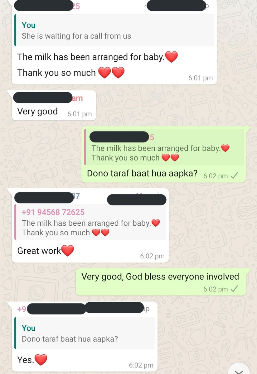 SrijanKaSankalp's tweet photo. Milk has been arranged thanks to People on Whatsapp Help Group, and @BMFDelhi 🙏🏻
#win https://t.co/8F8eFmyJWQ