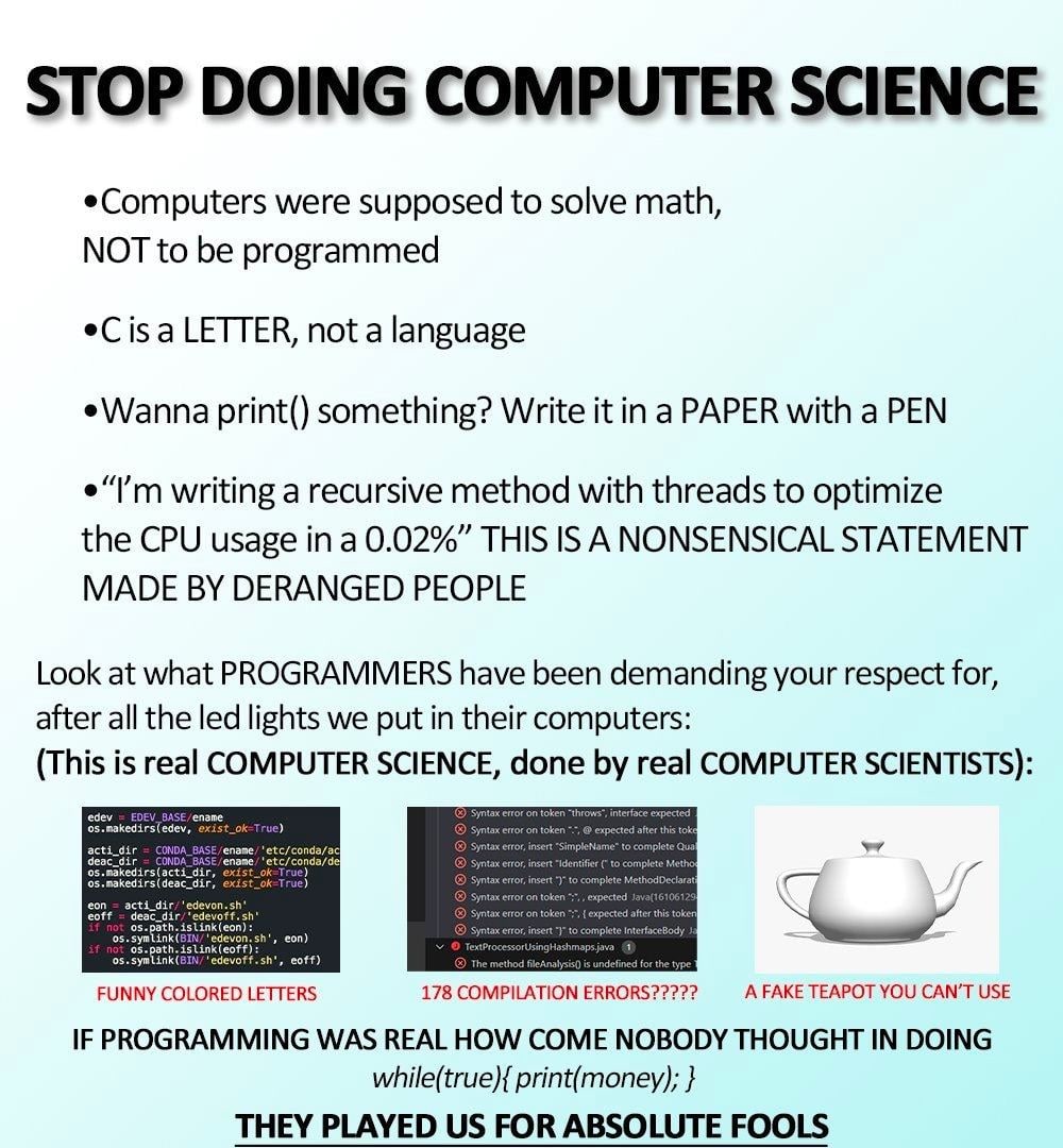 Stop Computer Programming