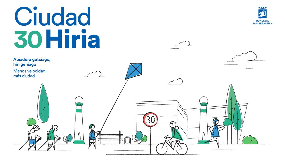 Ayto_SS's tweet photo. ❗ Donostia será “Ciudad 30” y un 63,5% de sus vías contarán con esta limitación
👉 La nueva regulación entrará en vigor el próximo 11 de mayo y excepcionará algunas vías de zonas más periféricas
➡ https://t.co/C2XrNOubpY

#donostia #sansebastian https://t.co/Zhi7jwQCPo