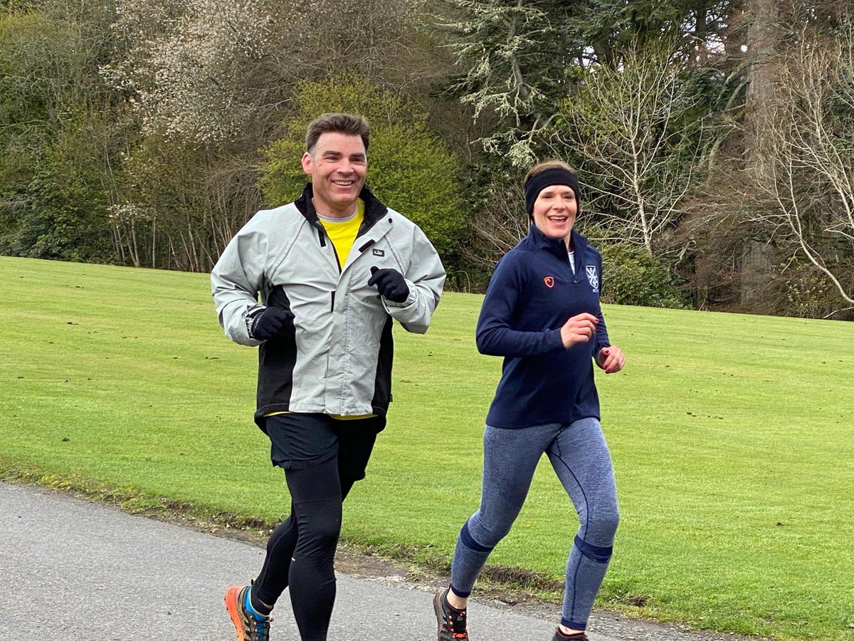 GlenalmondColl's tweet photo. Phenomenal effort by @CollWarden Dr Alderson & Mrs Alderson who have run three 10ks over the past 24 hours for #Coll24, including a late night run & the final run at noon, marking the end of a remarkable 24 hours of running. Wow - 60kms! #amazingefforts👏 https://t.co/wd3humyJrb https://t.co/II5OWMd7MR