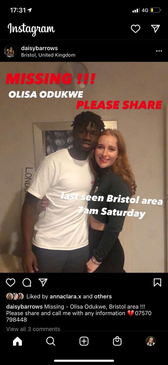 For anyone in Bristol please look out for this student