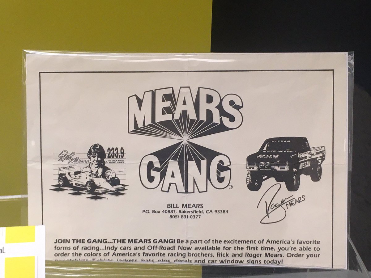 SHUNCK's tweet photo. Raise your hand πββοΈ if you would buy a retro Mears Gang shirt! #RocketRickMears π @IMSMuseum https://t.co/DrJAt8Zx75