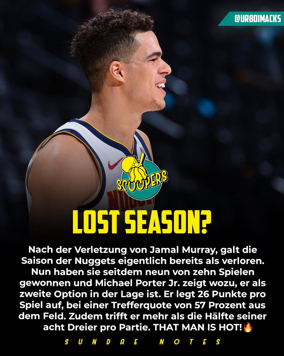scoopersblog's tweet image. 🍦 SUNDAE NOTES ✍️
Diese Woche mit Coach Perk, MPJ’s Potenzial, Stadtderbys und mehr!
📑 Alle Notes auf cutt.ly/8bzYvuM 
———
#SundaeNotes #LemonPepper #BrooklynNets #Lakers #Clippers #Nuggets #NBABlog #nbadeutschland