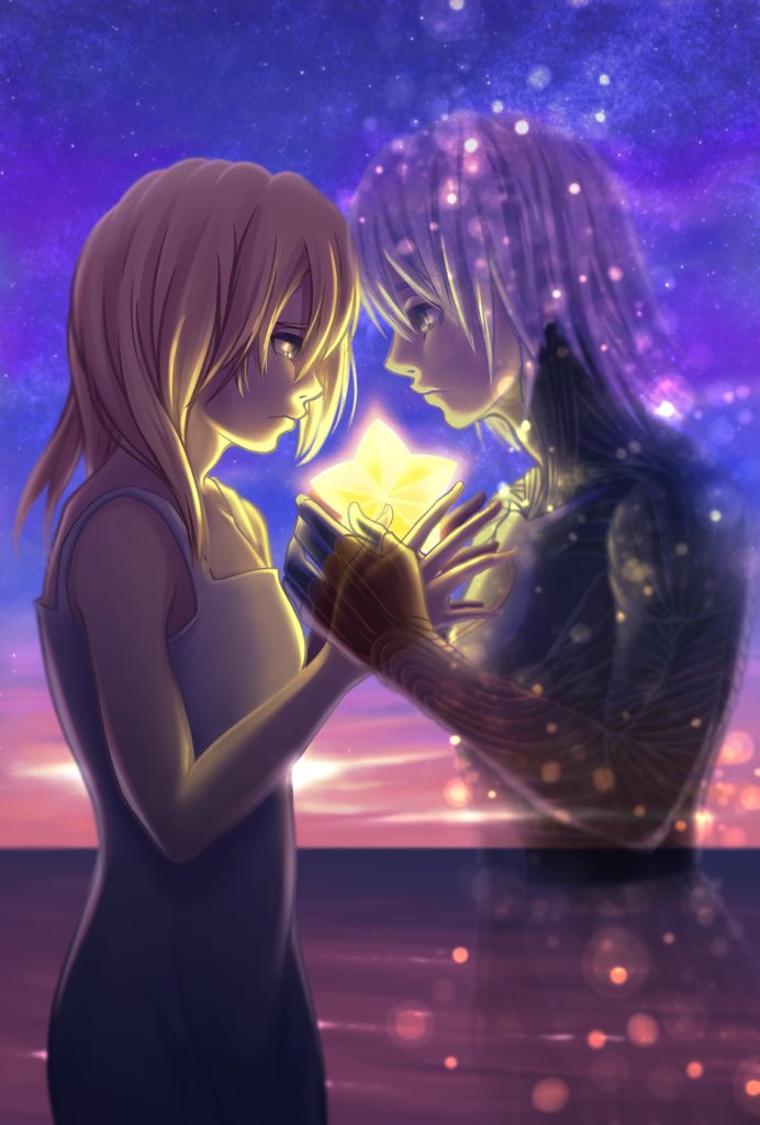 Here’s my full piece of Naminé and Repliku for <a href="/MoPzine/">Memory Of Promises: a RikuNami & RepliNami Zine</a> ⭐️

#KingdomHearts #kh