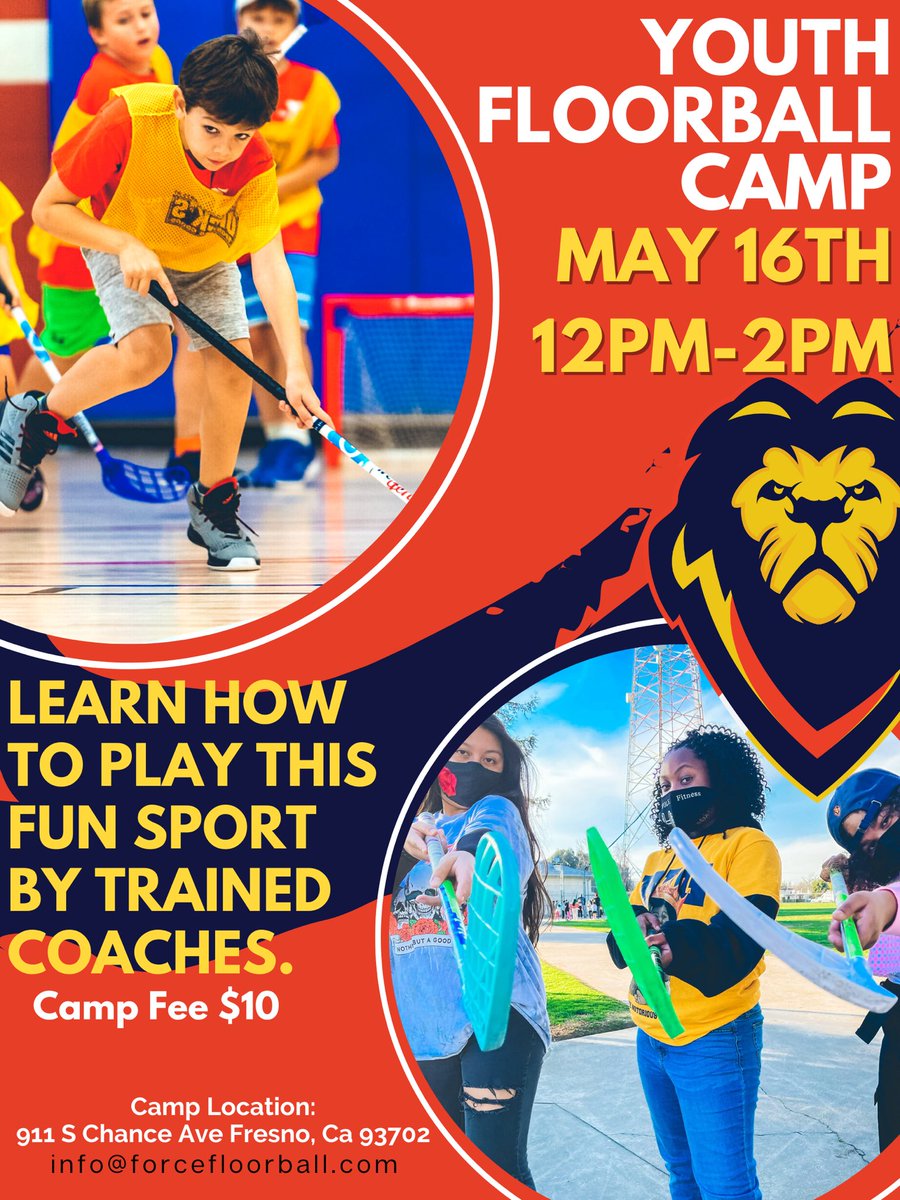 Youth Floorball is now is Fresno! Join us May 16th !!