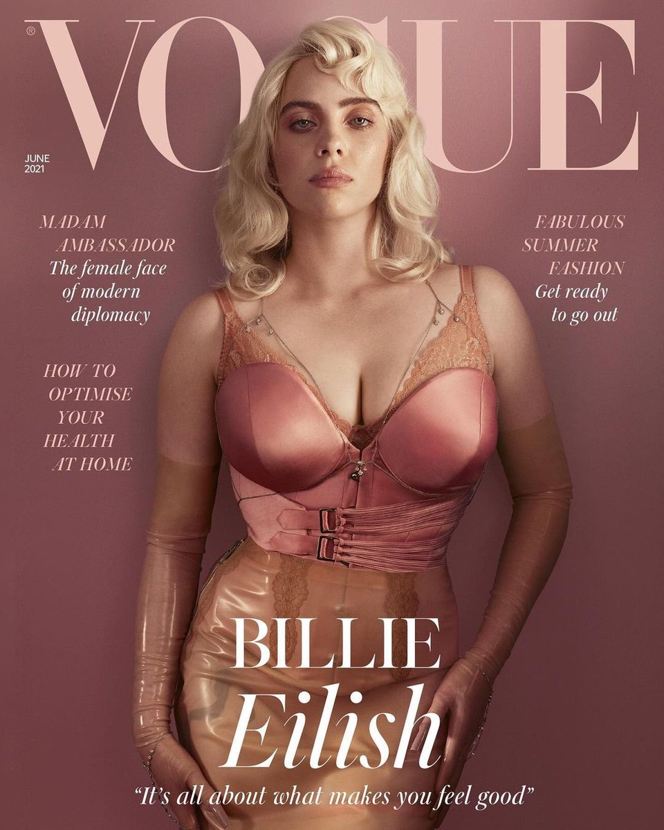 BEilishToday's tweet photo. @billieeilish for Vogue UK. https://t.co/fOzGZ9w3Bo
