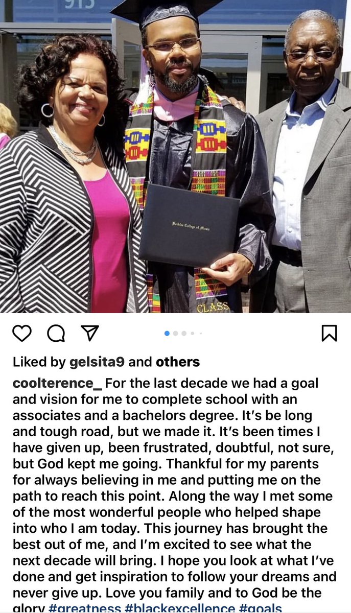 MissyElliott's tweet photo. I was in the studio a few days ago working &amp; this engineer engineering my music was very quiet but on the last day he said hey i was at the graduation when you got your doctorates and I remembered your speech about NOT QUITTING &amp; now look I’m here mixing your music😭🙌🏾 https://t.co/IXlJysbbA1