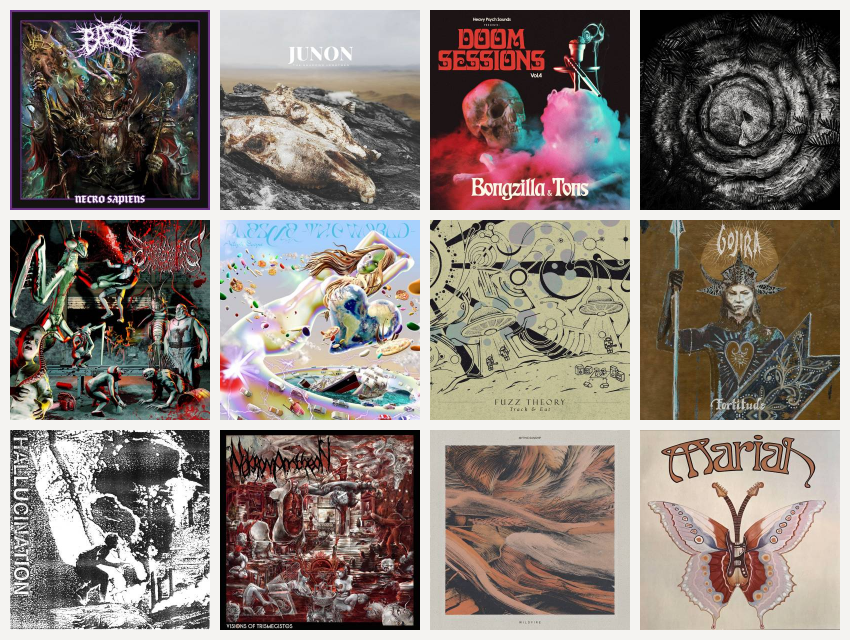 Le récap' du dimanche !
Voici les 12 dernières chroniques mises en ligne sur COREandCO.fr cette semaine, avec BAEST, JUNON, Bongzilla, TONS, Forhist, Ailiph Doepa, Fuzz Theory, Gojira, Hallucination, Nekromantheon, Mythic Sunship, Mariah !