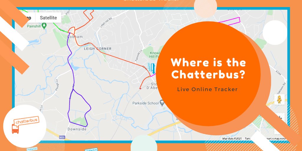 Did you know that you can track our Chatterbus live on the website? 🚌

Along with our timetable, you can see where the bus currently is along the route via our live tracker here: bit.ly/3wUQOSd
📱We can also send you a text notification if the bus is badly delayed.