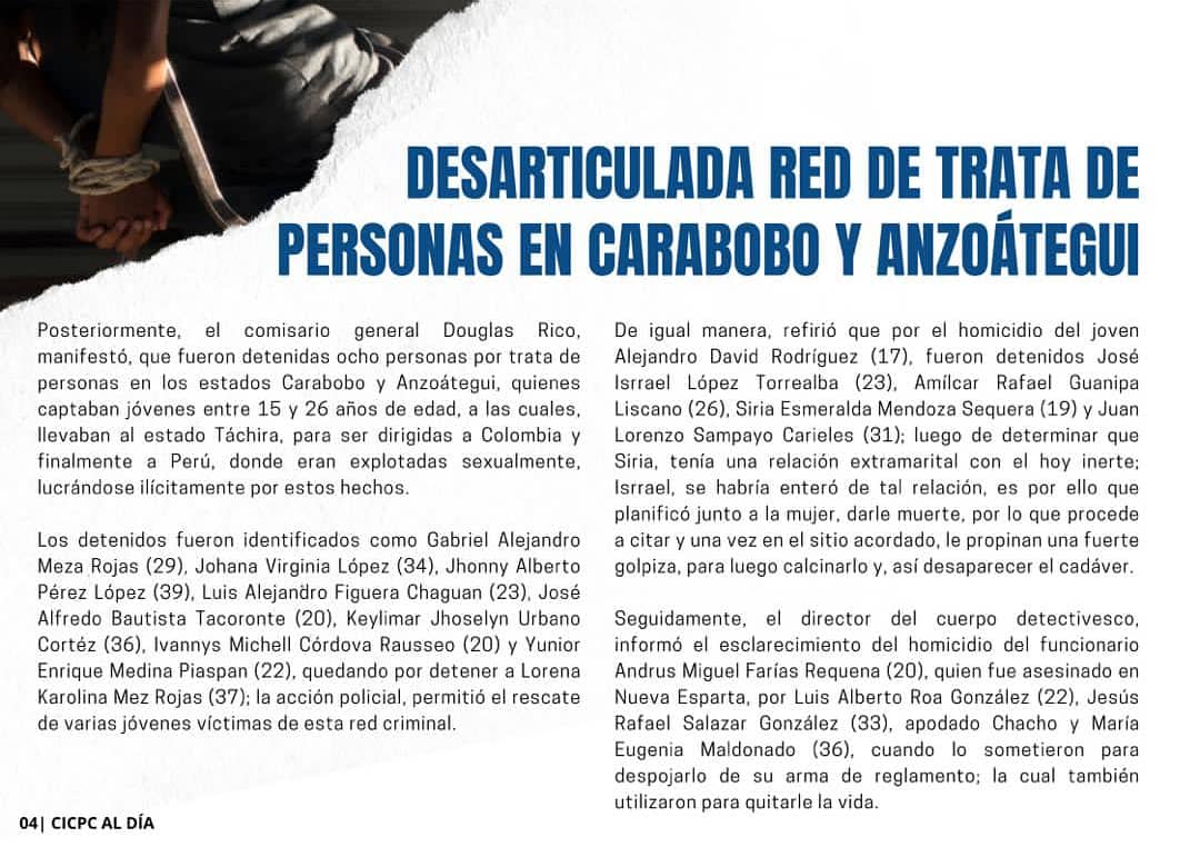 Arribamos a la edición 113 del Boletín CICPC Al Día, esta semana trajo consigo, dos acontecimientos de suma importancia para el pueblo venezolano, por un lado, la beatificación del santo de los pobres, el Doctor José Gregorio Hernández