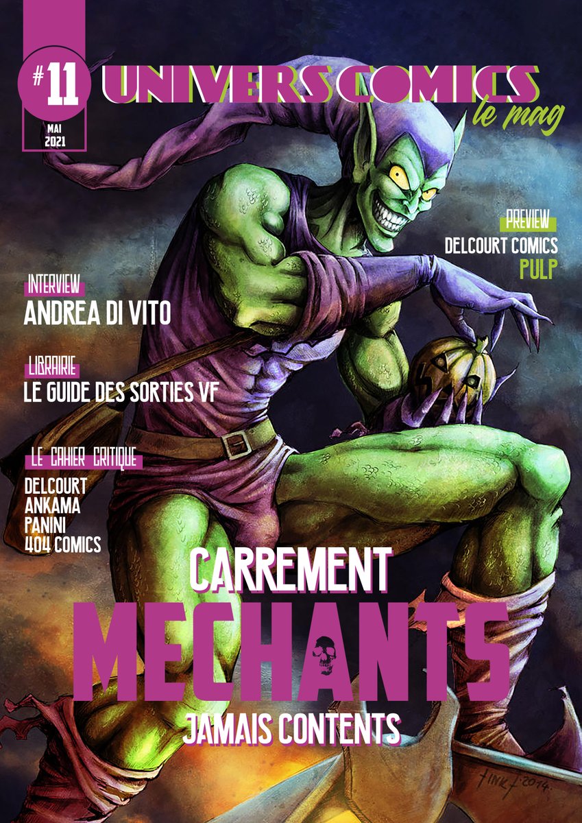 UniversComics's tweet photo. UniversComics Le Mag' #11 de mai 2021. 80 pages. Gratuit.
Téléchargez la version PDF ici :
https://t.co/p1VBK8UiDw
https://t.co/UukidFYRF2
Lire en ligne :
https://t.co/rY3jAw2Ea5
CARREMENT MECHANTS !
#comics #bd #lire #lecture #greengoblin #DoctorDoom #TylerCross #dc #dccomics https://t.co/GJMW8FZ1IF