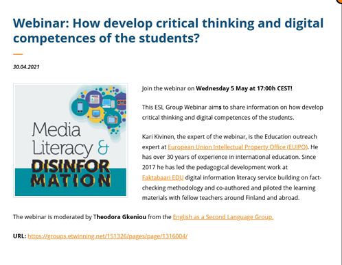 eTwinning ESL (@etwinningesl) on Twitter photo 