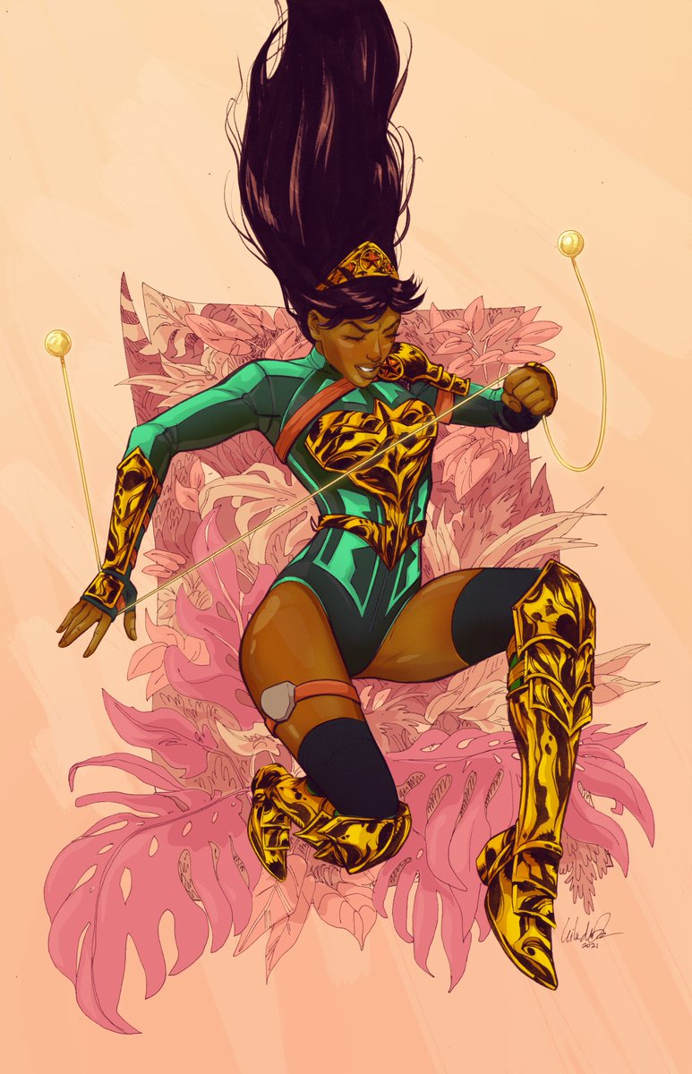 Finally got around to this Wonder Woman colorist jam by @leiladelduca #coloristjam