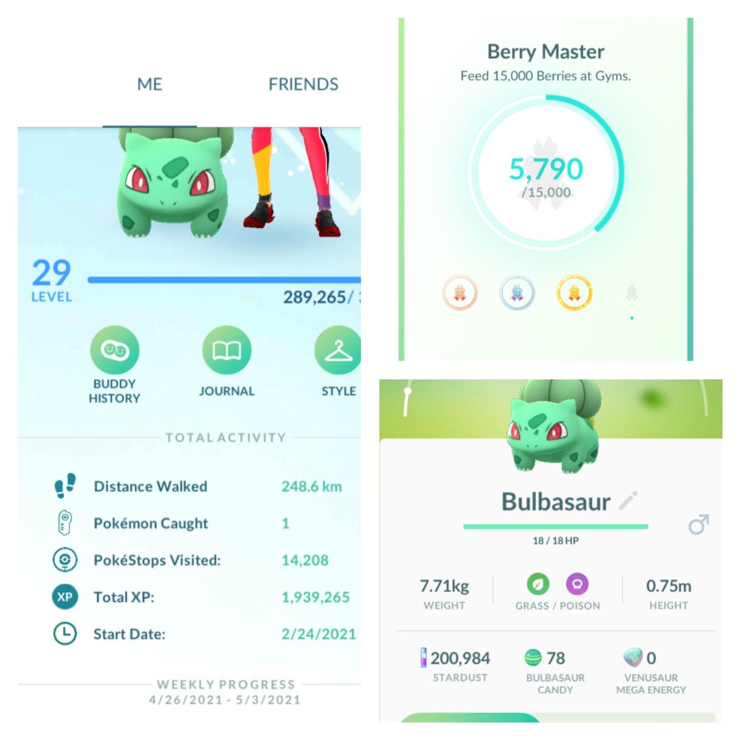 BulbaQuest's tweet image. 200.000 stardust earned. I just had to feed 5.790 berries to get it 💞💖❤️ Stardust grind is kinda slow, when your main source to get stardust is from feeding to gyms. 14.208 Pokestops and only 1 Pokemon caugth ❤️💖💞😍🥰