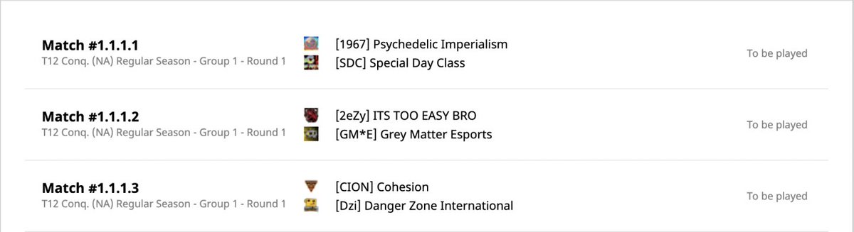 league_omega's tweet image. OMGL is underway with Season 5 starting May 4th!
3 tournaments are underway with
North America T8 Squad Conquest
North America T12 Conquest
And European T8 Squad Conquest
We're happy to announce additions of new teams participating as well!