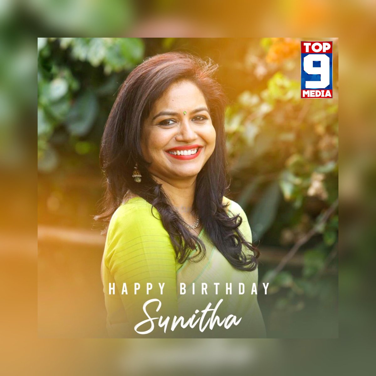 Sending Out Birthday Wishes To Singer #Sunitha!!

#HappyBirthdaySunitha #HBDSunitha #SingerSunitha 
#TOP9MEDIA