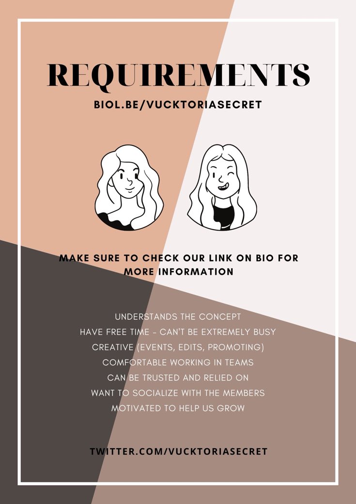 This is a call for all the girls out there 💖

We’re currently looking for girls who are ready to help and be a part of the VUCKTORIASECRET management!

Please check out the posters below &amp; send us a message asap if you're interested.

Send to:
<a href="/VUCKTORIASECRET/">HIATUS</a>
<a href="/90scults/">helena.</a>