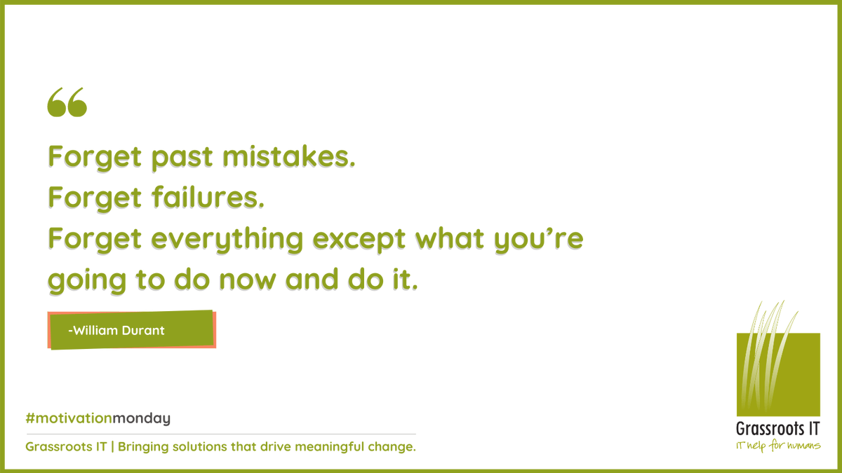 GrassrootsIT's tweet photo. As business leaders, there are times when we're too invested in worrying about past mistakes or making wrong decisions fin the future that we tend to forget the present is our reality for now, that this moment is all we know now. Try your best to make it count but learn to let go https://t.co/gVPFuRWca3