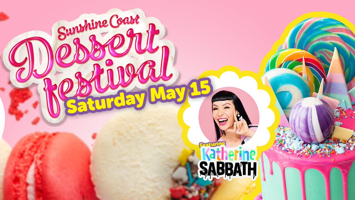 AussieWorld's tweet image. The Sunshine Coast Dessert Festival is this Saturday 15 May. Sweets, savoury, treats, tastings, live entertainment and music, cake decorating, prizes, rides and FUN!
aussieworld.com.au/events/sunshin… 

#sunshinecoast #visitsunshinecoast #queensland