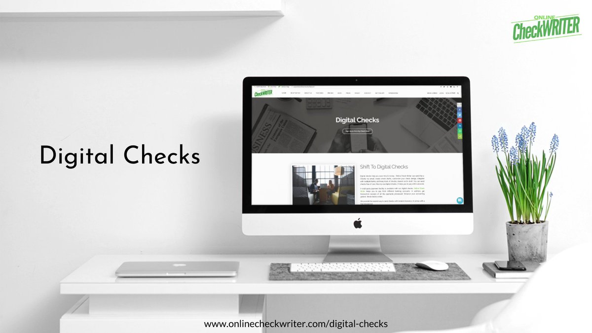 webcheckwriter's tweet image. onlinecheckwriter.com/digital-checks

Switch from manual checks to Digital Checks and save your valuable time and money. Create customized Digital Checks with OnlineCheckWriter. Make your payments through email.

#DigitalChecks #OnlineCheckWriterDigitalChecks #DigitalChecksPrinting