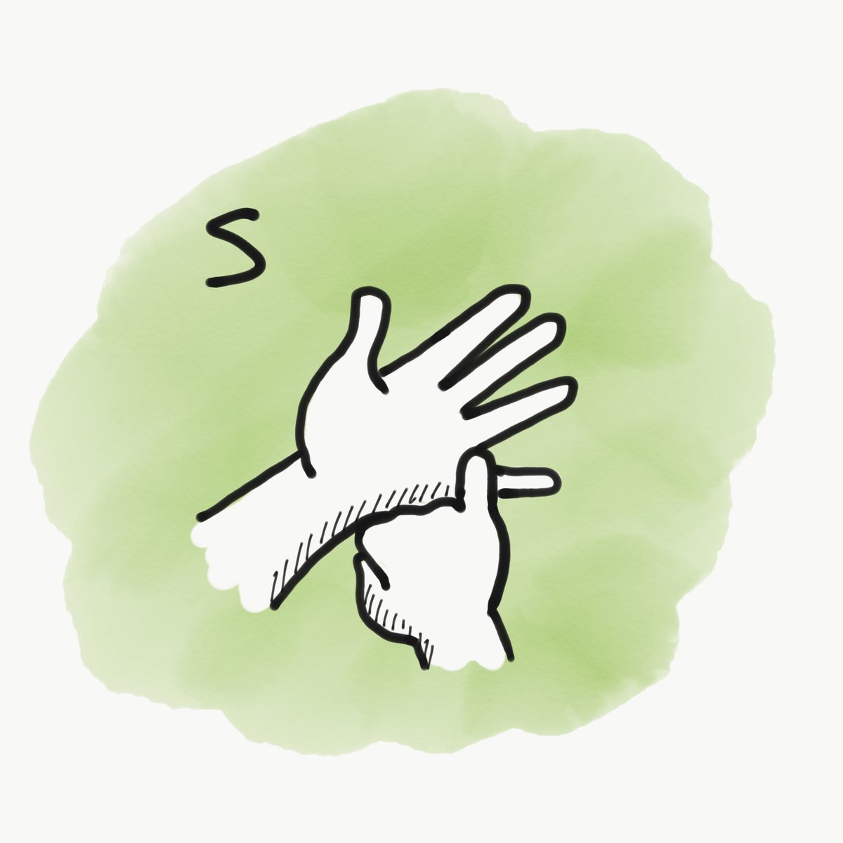 It was  #DeafAwarenessWeek this past week, and I took the opportunity to relearn the BSL finger-spelling alphabet. I drew all of the letters out to help remember them... 
