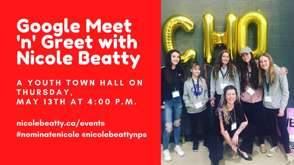 nicbea_co's tweet photo. Youth matter. They’re our #futuremajority If you’re between the ages of 14-20 join me for a Google Meet ‘n’ Greet on Thurs at 4pm
#youngliberals https://t.co/v53MeqG1z9