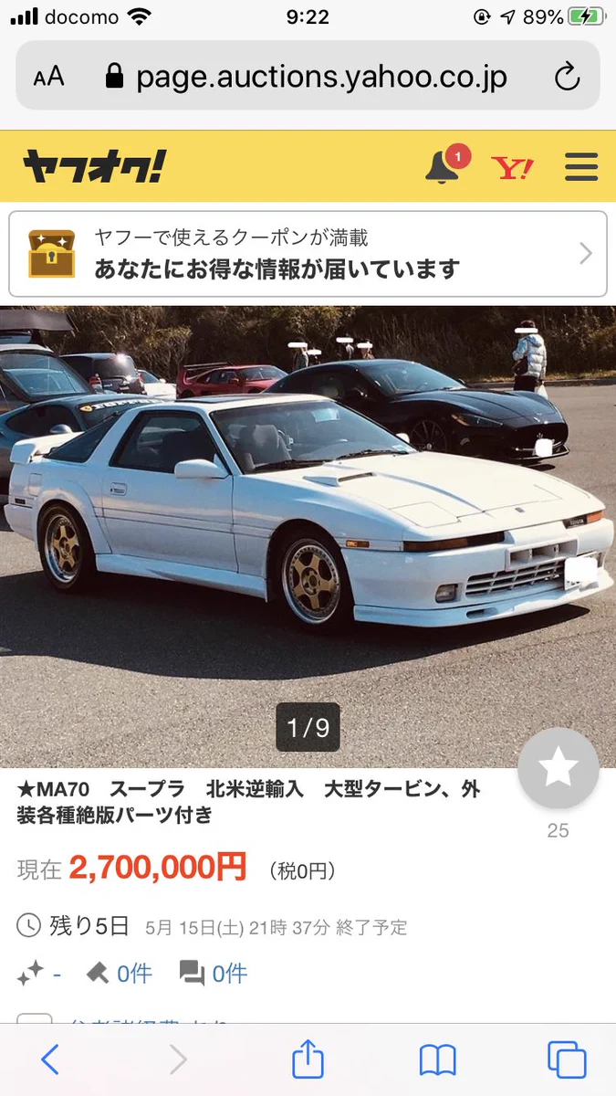ヤフオクで自動車が売りに出されているけど？猫のためだった！