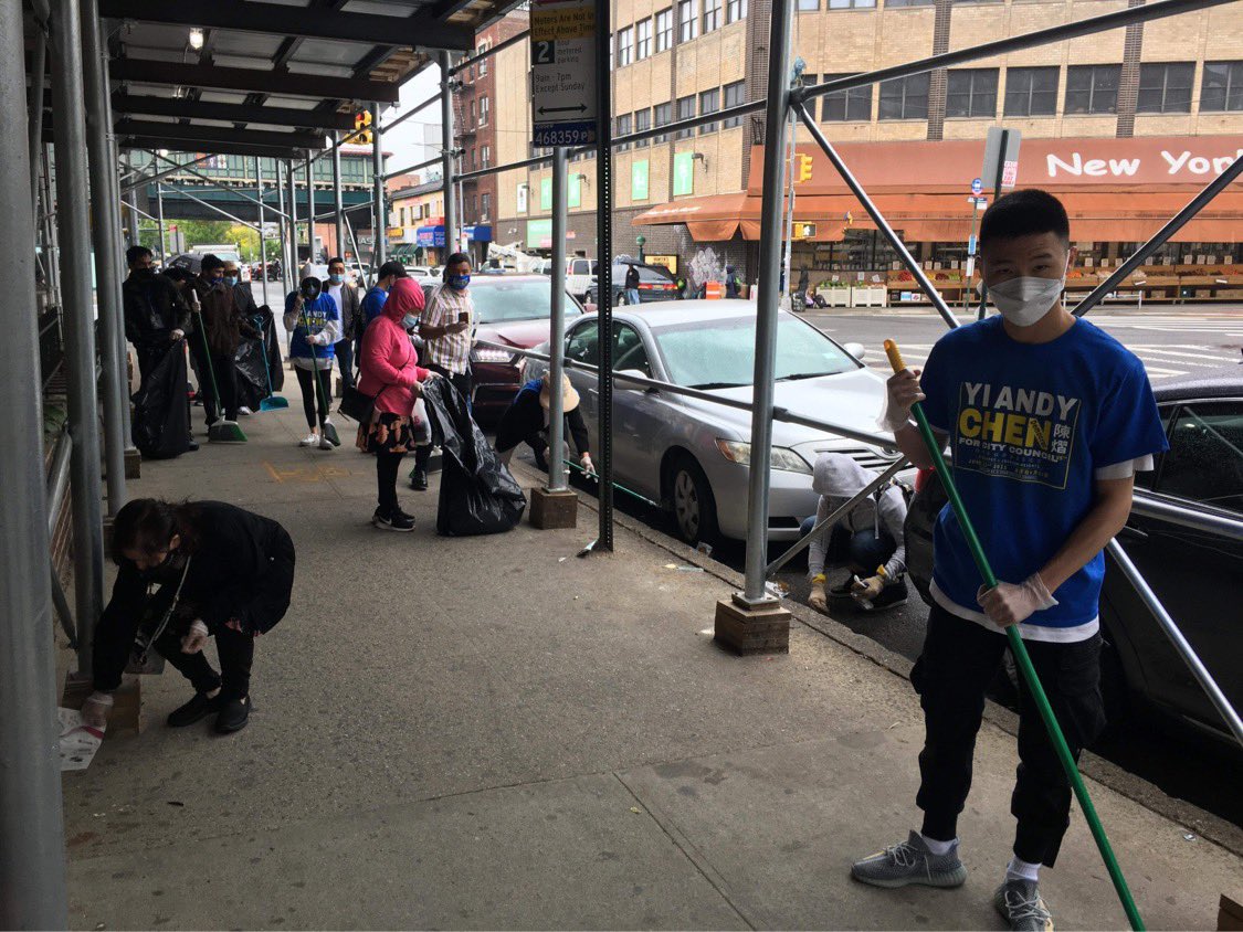 YiAndyChen's tweet photo. We cleaned 76th Street ,75th Street around Broadway. We have many new members wanted to join since there is little miscommunication where we supposed to meet up ,we missed it . Sorry , we will do a better job next week . https://t.co/aWjgddP1RW