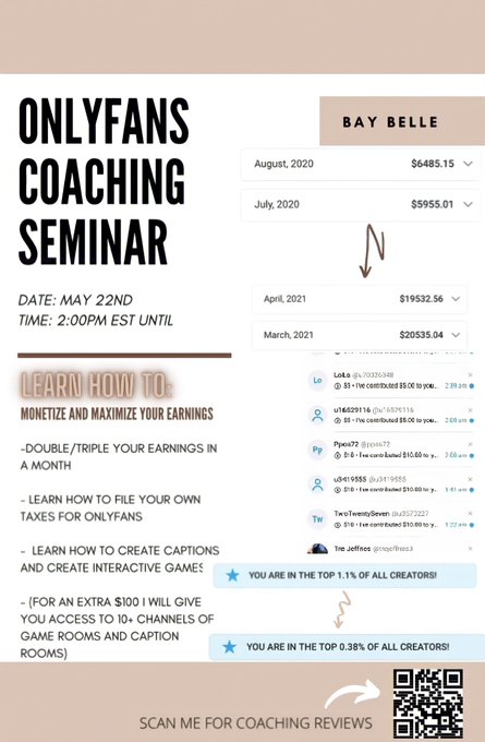 I will be hosting a 𝗚𝗥𝗢𝗨𝗣 𝗙𝗔𝗖𝗘𝗧𝗜𝗠𝗘 for 𝗔𝗡𝗬𝗢𝗡𝗘 looking to maximize their earnings within 𝗔 𝗠𝗢𝗡𝗧𝗛 on onlyfans