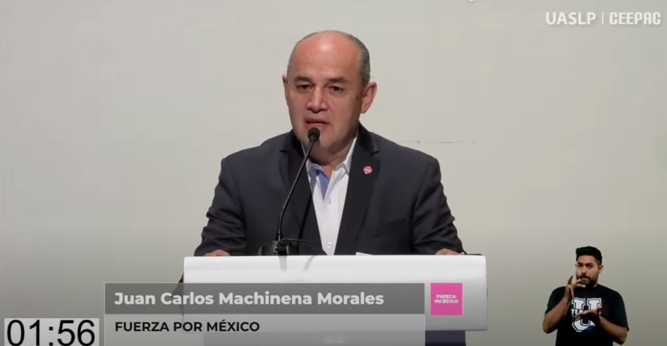 pulso_mx's tweet photo. #ENVIVO Hay una gran corrupción en el sistema de cámaras de seguridad, dice Juan Carlos Machinena en #DebateGubernaturaSLP 

https://t.co/9GC49XYBeG https://t.co/VG9SiCVGpn
