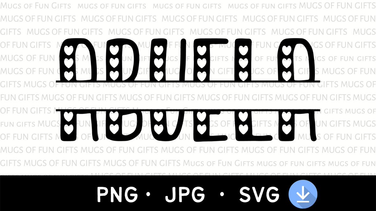 MugsofFunGifts's tweet image. Abuela Split Frame Monogram PNG | Digital Download - Find on my #etsy shop at ➡etsy.me/3uCCaNO
#diycrafts #splitmonogram #diycrafts #craftprojects #digitaldownload #imagefile #svgfiles #images #sublimationdesign