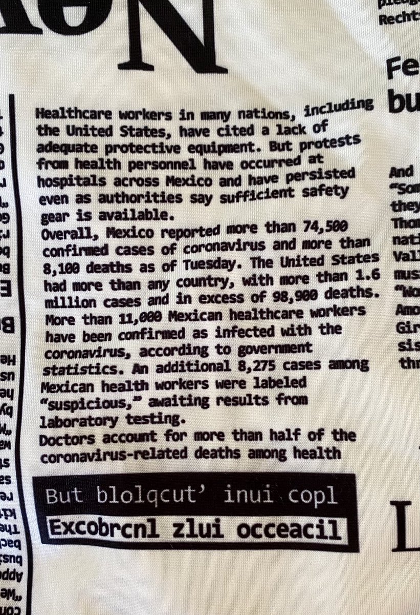 I was at buffalo exchange today and thought: oh look a newspaper dress

THEN I READ WHAT WAS ON IT