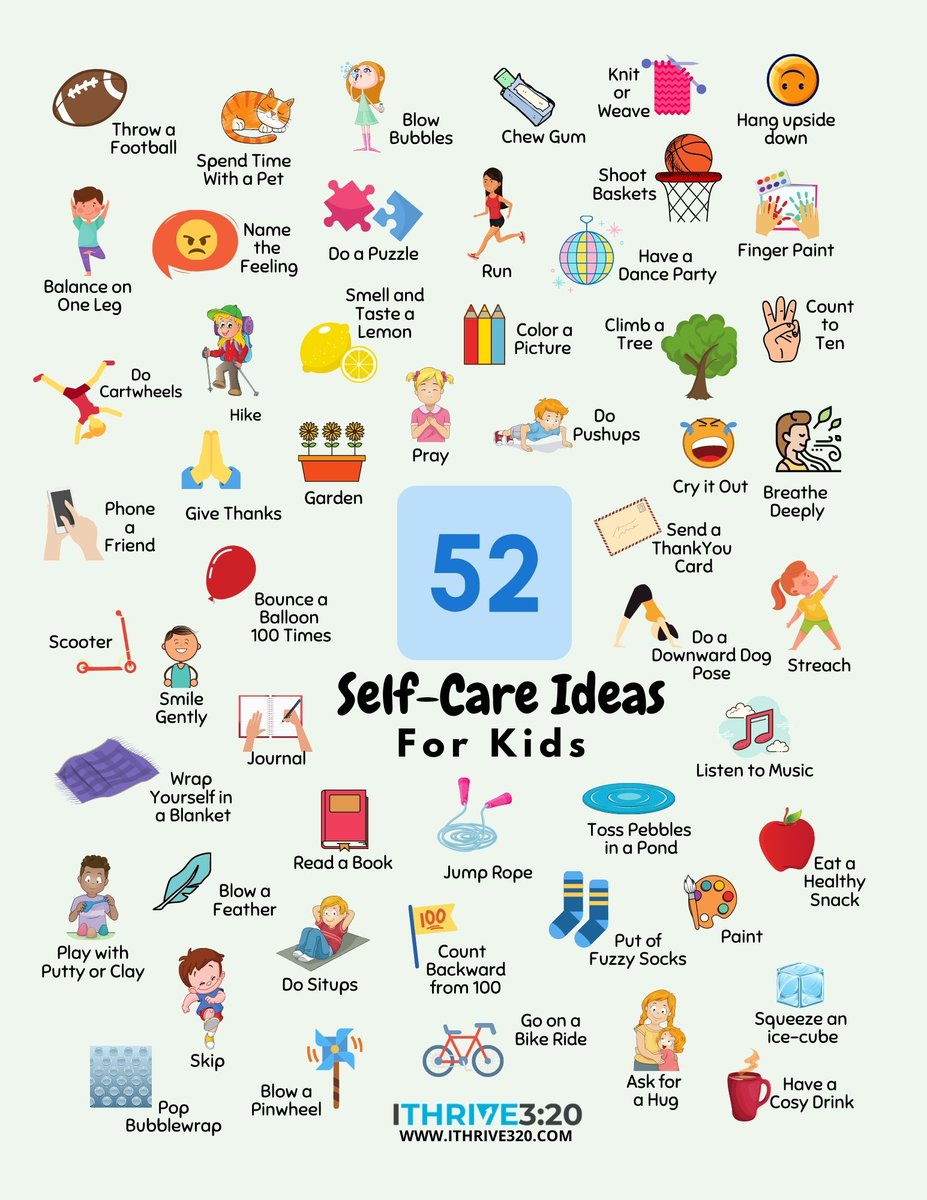 52 Self-Care Ideas for Kids: