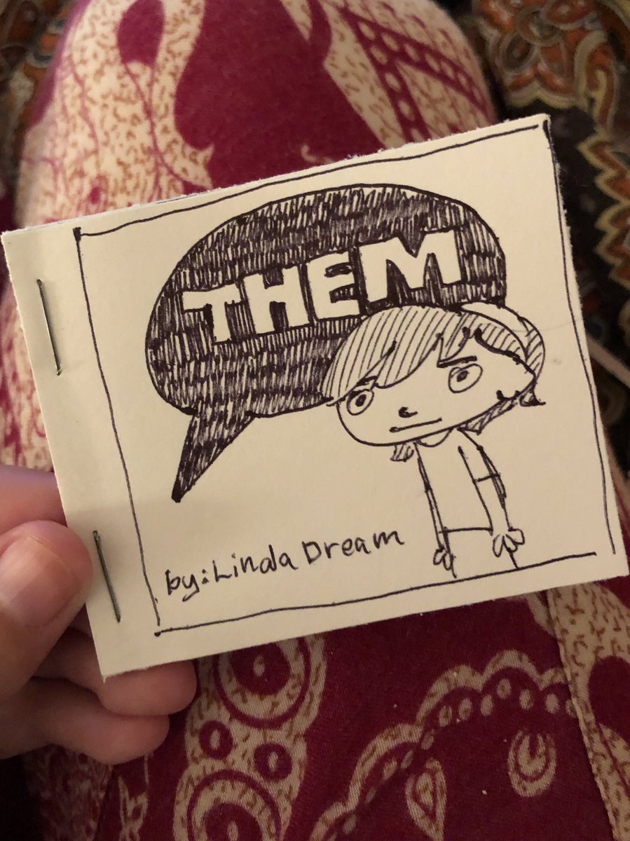 Had a dream about a tiny preschool picture book on they them pronouns so I made my dream artifact real 