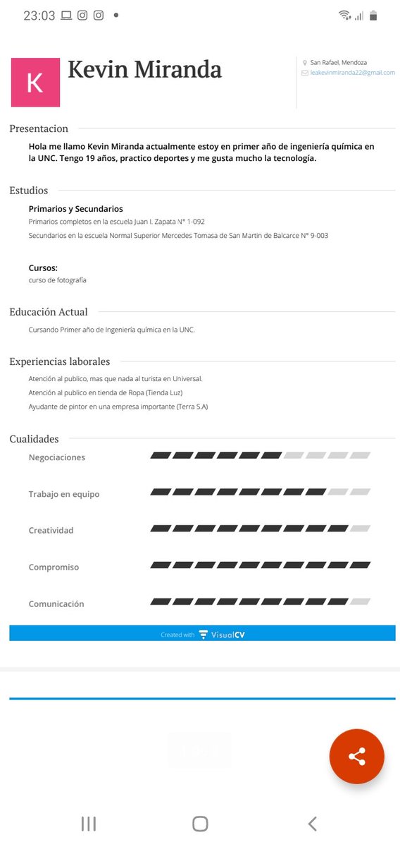 Comparto mi VisualCV <a href="/ICCFCAI/">IIFCAI</a> <a href="/JorgeOndarra/">Jorge Sergio de Ondarra</a>