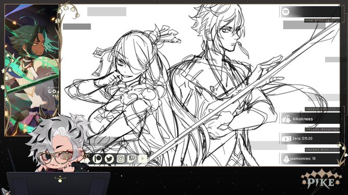 ⚡️ART COMM LIVE⚡️
we return w a commission of these two 🖤
i'm tired so it'll be short and no model on but!! come keep me company
https://t.co/tR16aQ3PB6 