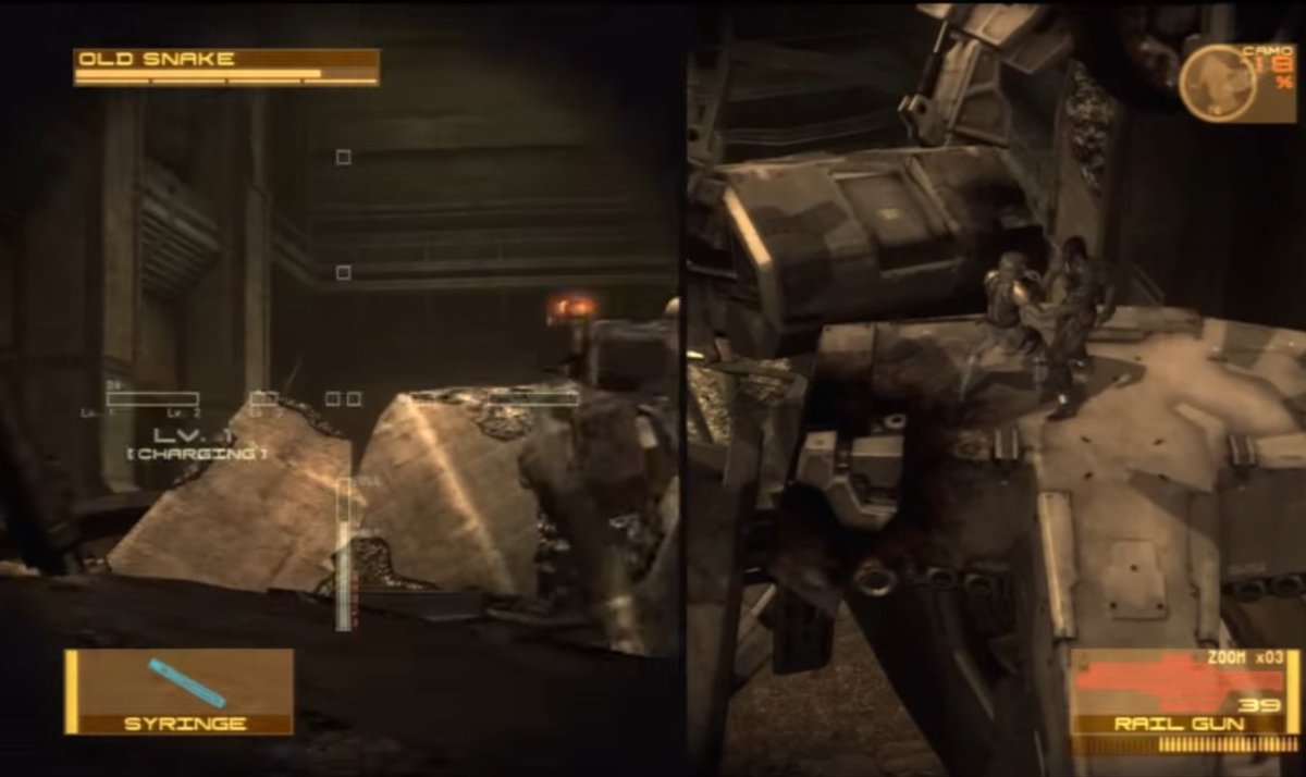 that in order to actually defeat Vamp, you need to use the nanomachine injection on Vamp by grabbing him and using the action button. This is a really unique way to take a boss down, however it's not as dynamic as his MGS2 battle. Glad Raiden got to fight Vamp afterwards though.