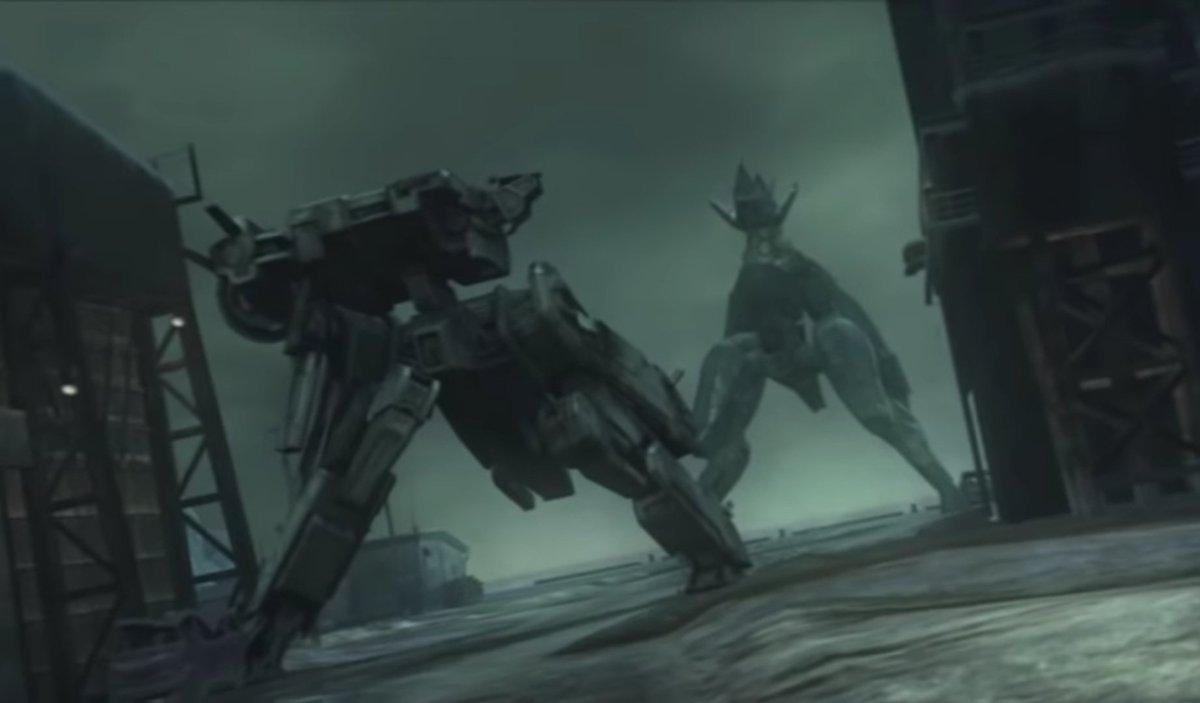 Metal Gear REX vs RAY:The legendary showdown between two Metal Gears, REX vs. RAY. For the only time in the whole series, you are actually piloting a titan sized Metal Gear. It's amazing being able to use all of REX's gadgets that it tried to-