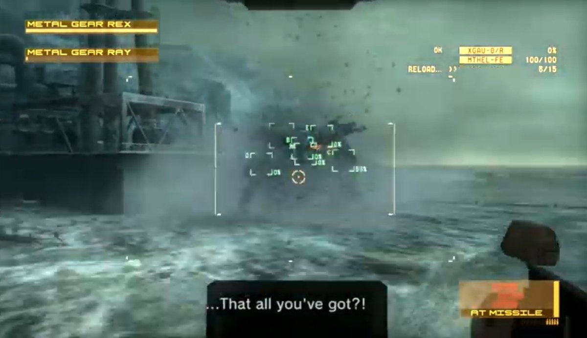 This is the larger than life battle the MGS series was totally building up towards. My only complaint is that the battle feels a tad too short, I wish the health bars were longer to make this go on more. Otherwise, a perfect boss battle.