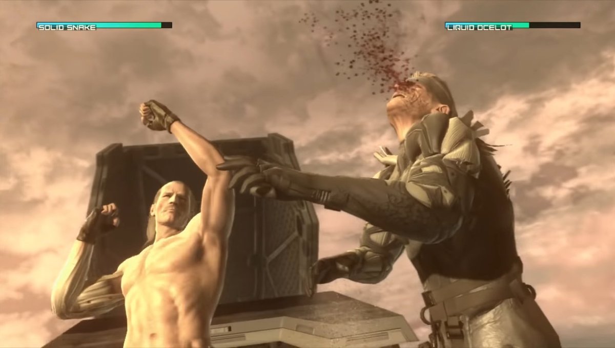 Also worth noting some fighting moves are references to TTS' scene of Snake vs Liquid. Then the Tanker incident from MGS2 where Snake confronted Ocelot briefly but never got to fight, and MGS3 with Snake Eater being the obvious callback to his relationship with Big Boss.