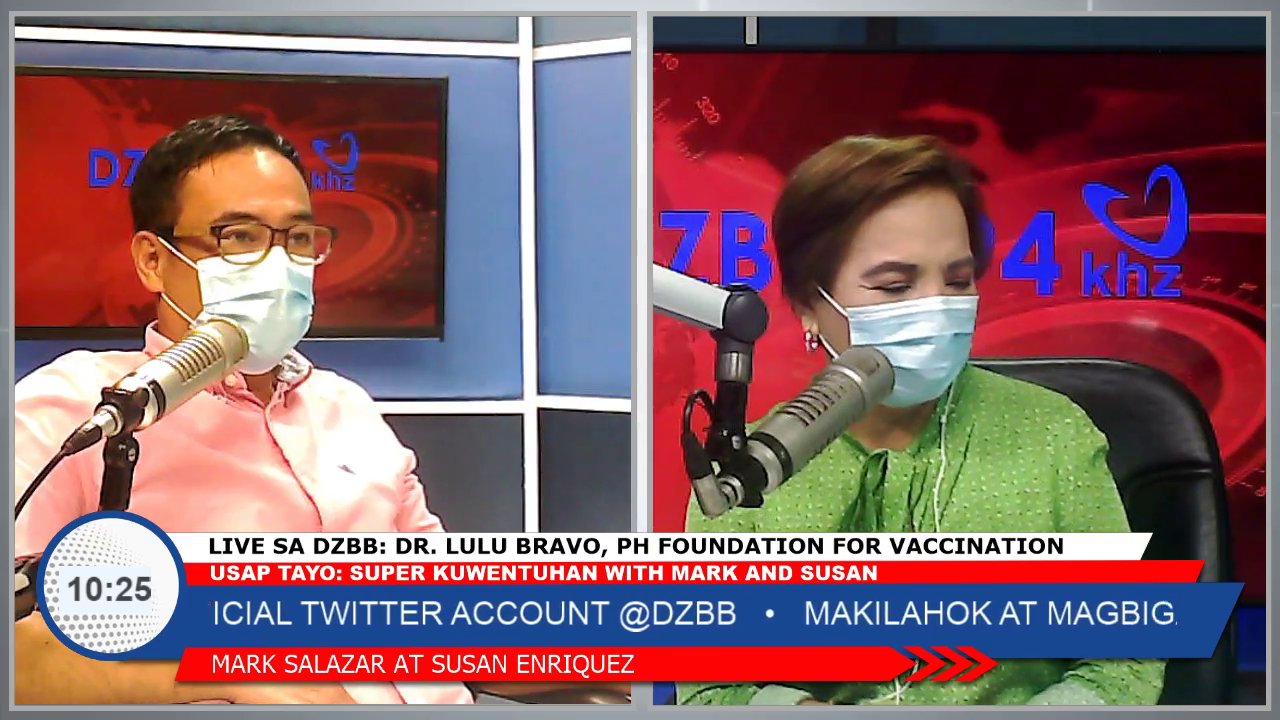 DZBB Super Radyo on X: LIVE sa DZBB: Dr. Lulu Bravo, Philippine Foundation  for Vaccination executive director 📻: @dzbb 594 kHz 📡:   📱:    / X