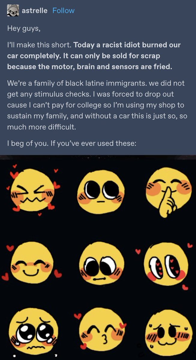 ehhgg_'s tweet image. hey guys, the artist who made the famous reaction emojis is in need of help !! will put the links to support them in the replies