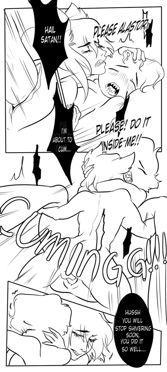 yucenkio's tweet photo. Hurt Ch.3 pages 66-67 #radiodust #hazbinhotel #hurtcomic #yucenkio
it was just a dream, angel, we will slow burn this shit hahahaha😈 https://t.co/Ij8baTM9po