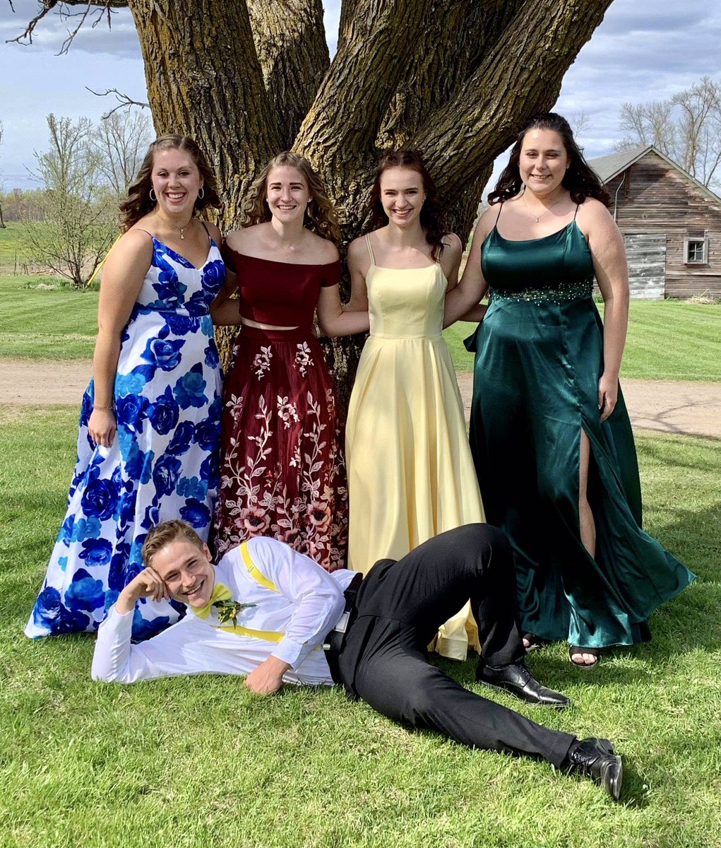 Obviously my son had a serious problem being the only boy in the group photos for their Prom pod. 😏😉😂 #MoraProm2021